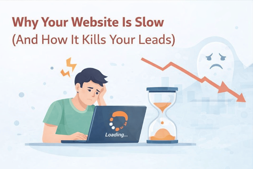 Slow website loading bar concept